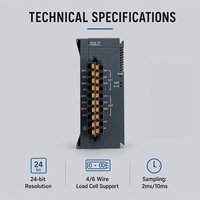 100% Nuevo y Original Módulo de Celda de Carga PLC Delta AS02LC-A Serie AS, Interfaz de Sensor de Pesaje de 2 Canales y 24 bits