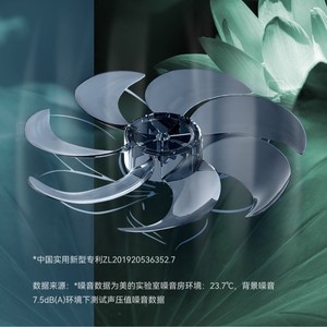 Ventilador de Pie Midea SAF35MA Obsidian Black 427x400x1355mm, Alta Potencia de Viento, Oscilante, Ahorro de Energía - Product Image 1