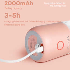 Stampa di marchio 350ml Portatile Blender USB Ricaricabile Elettrico Succo Frullatore Vitamer - Product Image 2