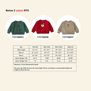 Sweater Natal 2026 untuk Bayi, Kerah Bulat, Bahan Katun Fleece, Pakaian Musim Dingin untuk Balita Laki-laki dan Perempuan, Unisex, Sweater Anak - Product Image 4