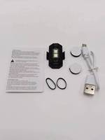 Lampu Strobo Magnetik Universal untuk Sepeda Motor, Lampu Sinyal Berkedip Pesawat Terbang Isi Ulang USB 7 Warna, Lampu Peringatan Mini Drone
