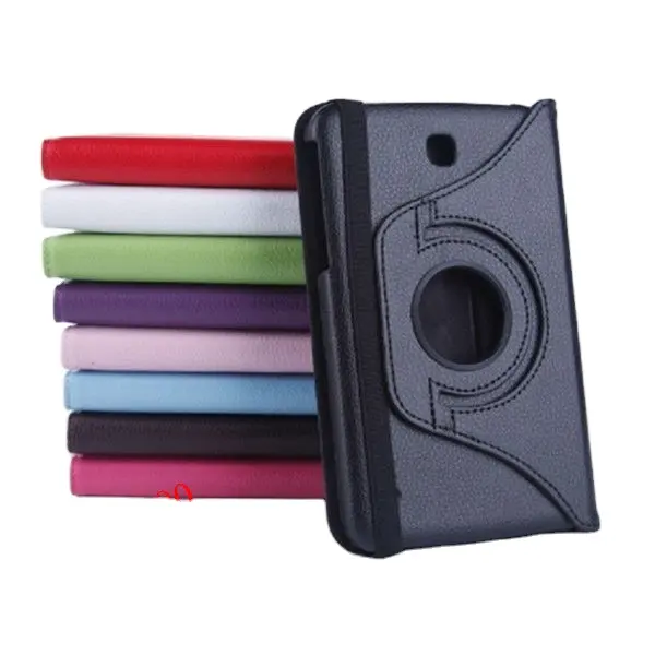 Nieuwste! 360 Roterende Lederen Hoes Voor Samsung P3200 Voor Samsung Galaxy Tab 3 7.0 Beschermer Back Cover