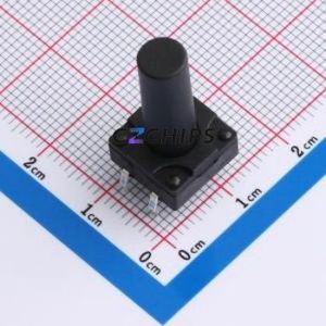 TSW12111-225B511BA Tactile Switch Through hole-4P,11.7x11.5mm Switch Single Pole Single Throw Round Button 2.8N 11.7mm - Product Image 1
