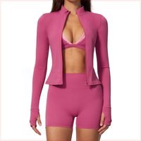 Nouvel ensemble de sport OEM pour femme : Leggings froncés effet push-up, brassière de sport dos ouvert, pantalon de yoga taille haute, ensemble de yoga sans couture