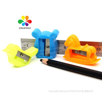 Fournitures de bureau et scolaires, papeterie de fantaisie mignon, en plastique, taille-crayon en bois Standard pour étudiants
