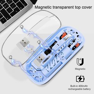 dual mode transparent wireless <b>mouse</b> oem logo type-c charging wireless dual-mode <b>mouse</b> china wireless <b>mouse</b> suppliers - Product Image 5