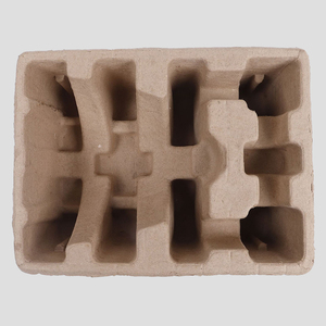 Biodegradable Ecológico Bagazo <span class=keywords><strong>Caña</strong></span> de azúcar Pulpa Moldeada Forma Perfume Envase cosmético Embalaje Personalizar Bandeja de vino de lujo - Product Image 2