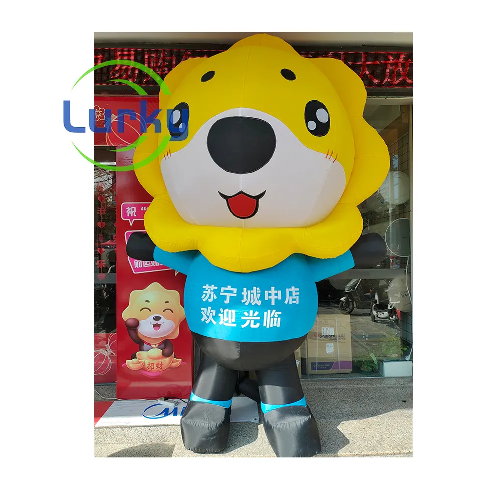 Hot Selling Lion Inflatable Costume Cartoon Inflatable Customization Advertising Promotion Mascot Cartoon Character