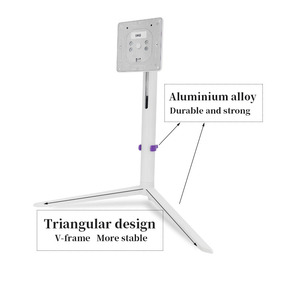 Cao cấp nhôm Ergonomic màn hình đứng với 90 độ nghiêng xoay nâng và có thể điều chỉnh ổn định cơ sở cho văn phòng hoặc chơi game - Product Image 4