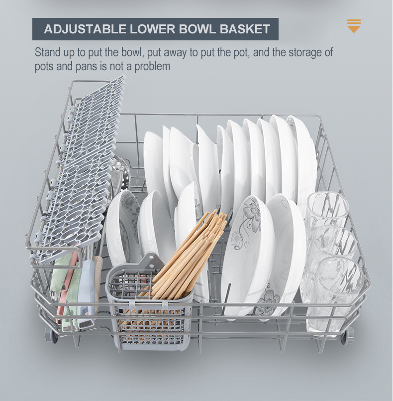 12 Sets Of Built-in Dishwashers Large Capacity Stainless Steel Intelligent Automatic Disinfection Drying Drawer Dish Washer OEM