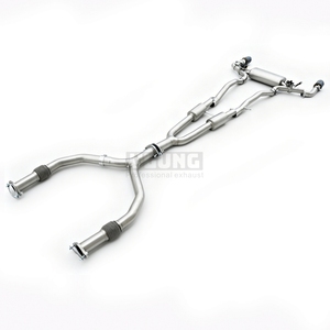 Système d'échappement pour <span class=keywords><strong>Infiniti</strong></span> Q50/Q60 3.0T 2017-2024, système d'échappement Cat-Back avec embout de combustion, échappement en acier inoxydable - Product Image 4