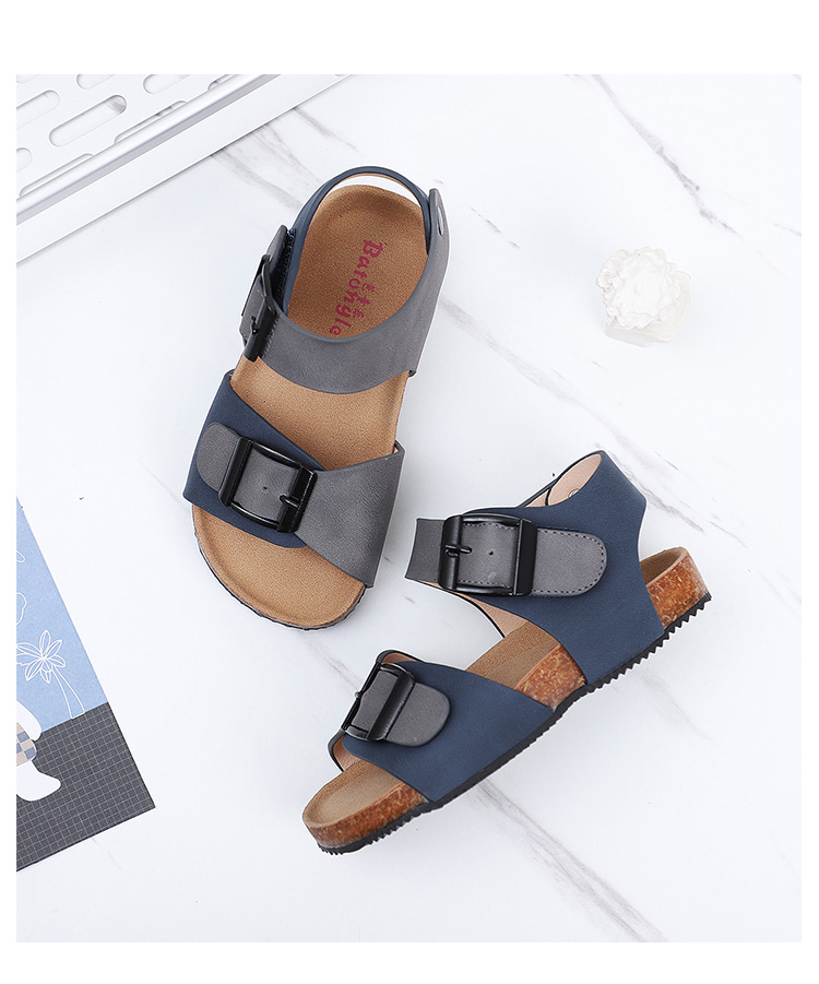 Оптовая продажа, летние сандалии-желе, детская обувь для девочек и мальчиков, пляжные детские сандалии с пробковой подошвой