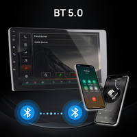Radio Stereo Mobil Android 9/10.1 Inch 2+64GB Wireless CarPlay Android Auto Navigasi GPS 2 DIN WiFi BT FM RDS OEM