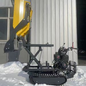JIARUN Self-loading Handheld Four-<strong>wheel</strong> Tracked Mini Loader with Gasoline Engine 4WD 300L Bucket Capacity Low Fuel Consumption - Product Image 6