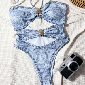 Traje de baño vaquero de moda-Colección de trajes de baño únicos - Product Image 3