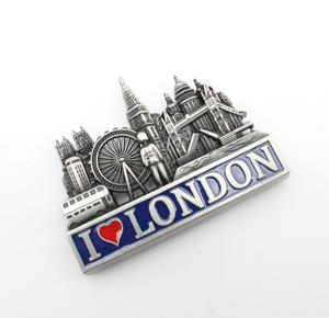 Aimant de réfrigérateur souvenir personnalisé en métal 3D <span class=keywords><strong>pas</strong></span> <span class=keywords><strong>cher</strong></span>, je t'aime <span class=keywords><strong>Londres</strong></span>, pont de la tour - Product Image 2