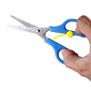RTS Kéo Tay Cầm Nhựa Đầu Tròn An Toàn Nhỏ Cho Học Sinh Trẻ Em Kéo Cắt Giấy Trẻ Em - Product Image 6