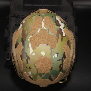 หมวกกันน็อคยุทธวิธีป้องกันเต็มรูปแบบรุ่นเร็วอุปกรณ์สำรวจถิ่นทุรกันดารกลางแจ้งไม่มีรูหมวกแข็ง - Product Image 5