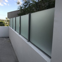 Balustrade en verre en alliage d'aluminium de qualité supérieure, verre trempé, écologique, résistant aux intempéries, garde-corps d'escalier, balcon, garantie de 5 ans