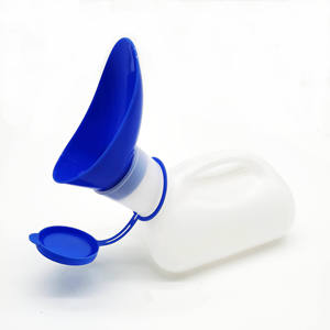 Toilet portabel mudah dibawa untuk luar ruangan, Toilet PE wanita pria dengan tutup plastik antibocor, wadah urin uniseks - Product Image 1