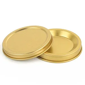 Boîte en fer blanc personnalisable en métal caviar sous vide différentes capacités pour le stockage des aliments fins en différentes couleurs impression de logo