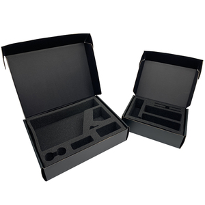 Caja de Reloj Negra, Cajas de Embalaje con Logotipo Personalizado, Caja de Cartón con Inserto de Espuma para Accesorios de Teléfono Móvil - Product Image 2
