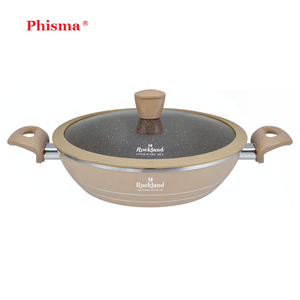 Phisma Marmite à soupe de haute qualité à prix réduit Vente en gros directe d'usine Marmite peu profonde en aluminium forgé Marmite en granit - Product Image 3