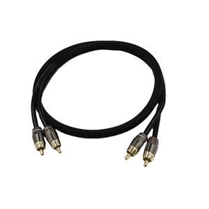 Alta Qualidade Car Audio & <span class=keywords><strong>Amp</strong></span> Vídeo RCA Cabo Duplo Shields 1.5m 2M-2M Nylon Trançado Expandir Manga - Product Image 4