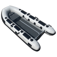 11.8ft 3.6m RHIB Hypalon/Pvc coque en aluminium profonde V bateau gonflable rigide pour la pêche
