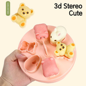 แม่พิมพ์เค้กคัพเค้กรูปสัตว์ทำจากซิลิโคน3D อาหารแม่พิมพ์อบเค้กข้าวสินค้าใหม่ปี2023