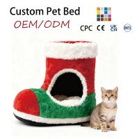 Lit pour chat chaud et confortable pour l'hiver, niche douce et moelleuse en forme de ballon de basket, lit-caverne pour petits chiens, chats et animaux