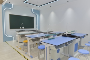 Tavolo da Laboratorio di Biologia Modulare per Scuole con Cassetti, Banco da Laboratorio Moderno in Metallo Resistente - Product Image 2