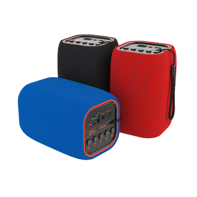 SING-E New Wireless Bt Portable Blue Tooth Speaker FM Radio TF/USB Functional Fabric Waterproof Deep Bass Active Speaker
