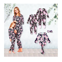 Pyjama de nuit mignon de haute qualité, ensemble assorti pour la famille, pyjama décontracté pour bébés filles et femmes, vêtements de nuit, ensemble parent-enfant, maman et moi