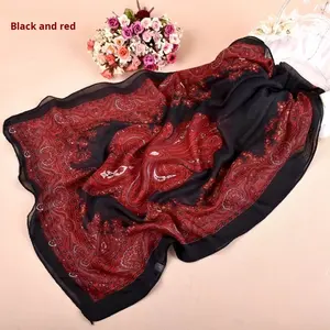 ผ้าพันคอผ้าชีฟองยาวผ้าโพลีเอสเตอร์สำหรับผู้หญิงผ้าพันคอลายดอกมะม่วงหิมพานต์สไตล์<span class=keywords><strong>อินเดีย</strong></span>คลาสสิก25สีสำหรับฤดูใบไม้ร่วงและฤดูหนาว - Product Image 4