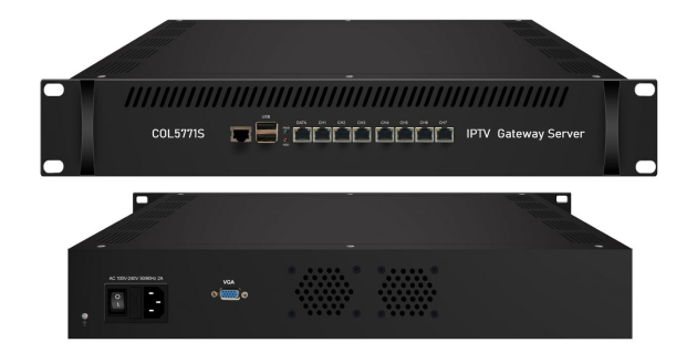 Hotel for Server All-in-One 4TB HDD 4G RAM Live Channels VOD Program HTTP UDP HLS RTMP IP Converter for Gateway COL5771S