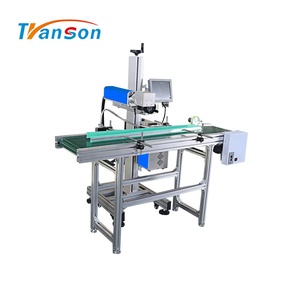 Raycus 50 Wát dây chuyền sản xuất băng tải bay sợi Laser đánh dấu máy cho ống dây PVC túi chai nhựa - Product Image 1