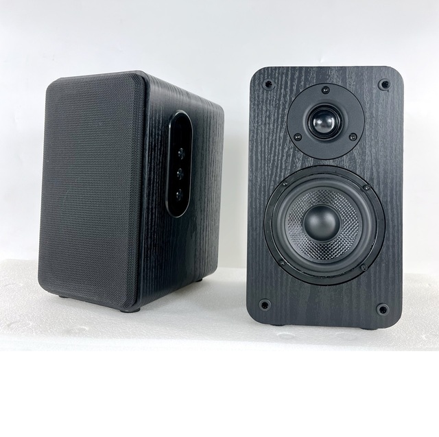 2.0 Bookshelf Speakers Audio Nature Wood HI-End Sound OEM HIFI Passive Active Bookshelf Speaker