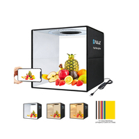 Dropshipping PULUZ Boîte à Lumière Photo Professionnelle 40cm 3200k-6500k, Tente de Prise de Vue avec Lumière Annulaire Dimmable