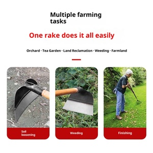 Dgcm <span class=keywords><strong>จอบ</strong></span>กำจัดวัชพืชเครื่องมือประดิษฐ์สำหรับปลูกผักเครื่องมือทางการเกษตรอุปกรณ์อเนกประสงค์ทำจากเหล็กคาร์บอนด้ามไม้รูปส้อม - Product Image 4