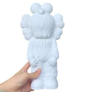 En stock : <span class=keywords><strong>Figurine</strong></span> Street <span class=keywords><strong>KAW</strong></span> en vinyle, tirelire DIY, poupée à colorier blanche faite à la main, jouet, statues en résine tendance - Product Image 5