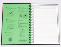 Usine directe A5 pierre papier cahier à spirale réutilisable étanche effaçable personnalisé imprimé écologique bloc-notes