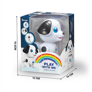 <span class=keywords><strong>Mini</strong></span> dessin animé chien <span class=keywords><strong>Robot</strong></span> <span class=keywords><strong>interactif</strong></span> rampant animal de compagnie avec effets sonores jouet de marche à piles pour enfants cadeau d'anniversaire parfait - Product Image 4