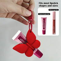 Support de Rouge à Lèvres et Brillant à Lèvres en Silicone – Étui Portable pour Baume à Lèvres et Brillant à Lèvres – Porte-clés, Pendentif de Sac, Accessoire de Mode