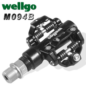 Pédales de vélo Wellgo en alliage d'aluminium avec roulements étanches, durables pour VTT - Product Image 2