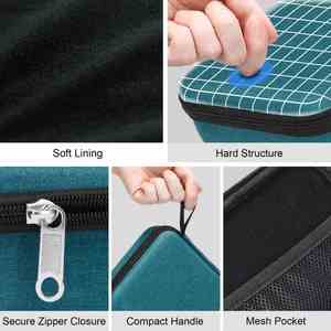 Estuche organizador de gafas de sol de viaje, ranura ajustable para múltiples gafas, caja de almacenamiento portátil de carcasa dura para hombres y mujeres - Product Image 3