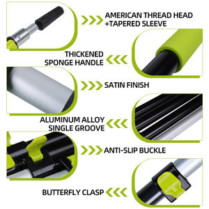 Rodillo de Pintura Telescópico de Aluminio de Grado Industrial, Brocha Manual Multifuncional para Bricolaje, Herramienta OEM para Pintar Bordes de Pared - Product Image 2