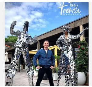 Personalizado Future Technology Cosplay espejo zancos hombres mujer traje show Space stage <span class=keywords><strong>robot</strong></span> wear Halloween Cosplay Carnaval - Product Image 1