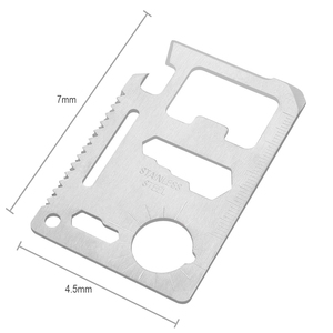 Dụng Cụ Sinh Tồn Bằng Thẻ Tín Dụng Dụng Dụng Cụ Mở Chai Bia Đa Năng 11 Trong 1 - Product Image 5