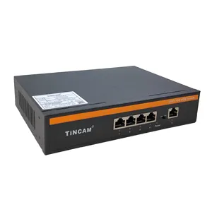 TiNCAM 4*10/100Mbps Port PoE-Switch 48V Eingebauter Power 52W Ethernet-Switch Für IP-Kamera und drahtlose AP-Internet-Switches